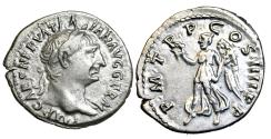 Ancient Coins - TRAJAN. AR denarius. 98 - 117 A.D..   Very Fine..  11466.