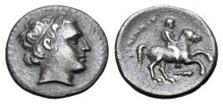 Ancient Coins - KINGS OF MACEDON. Philip II (359-336 BC). 1/5 Tetradrachm. Amphipolis. Head of Apollo