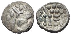 Ancient Coins - Celtic, Durotriges. Uninscribed. Circa 58-43 BC. AR Stater. Spread Tail type, (Durotrigan F). Ex Geoff Cottam collection