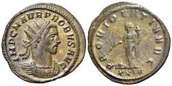 Ancient Coins - Probus (AD 276-282). BI Radiate. Rome, AD 276. R/ PROVIDENTIA