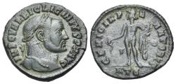 Ancient Coins - Licinius I (AD 308-324). Æ Nummus Follis. Heraclea mint. BOLD PORTRAIT !! Ex Seaby 1956