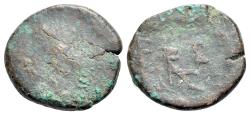 Ancient Coins - Zeno (474-491). Æ Nummus R/ MONOGRAM