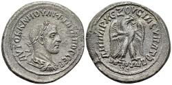 Ancient Coins - Philip I (AD 244-249). Seleucis and Pieria, Antioch. BI Tetradrachm. AD 249. R/ EAGLE