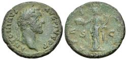 Ancient Coins - Antoninus Pius (AD 138-161) Æ As, Rome, AD 139. R/  AFRICA / S-C / COS II, Africa EXTREMELY RARE