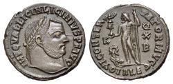 Ancient Coins - Licinius I (AD 315-316). Æ Nummus. Alexandria. R/ JUPITER