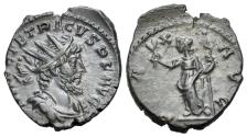 Ancient Coins - Tetricus I (AD 271-274). AE Radiate / Antoninianus. Treveri, 272-3. R/ PAX