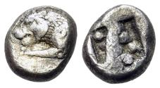Ancient Coins - Karia, Kaunos (c. 500 BC) AR 1/6 Stater or 1/3 Siglos. RARE