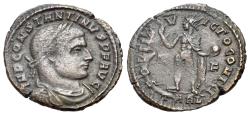 Ancient Coins - Constantine I (AD 307/310-337). Æ Follis. Arelate (Arles) mint. R/ SOL