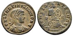 Ancient Coins - Constantine II (Caesar, AD 316-337). AE Follis. Rome. R/ ROMAE AETERNAE From the Collection of Dr. Lars Ramskold.