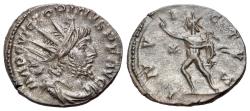 Ancient Coins - Victorinus (Romano-Gallic Emperor, AD 269-271). BI Antoninianus R/ SOL