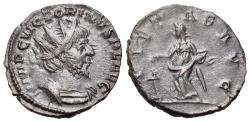 Ancient Coins - Victorinus (Romano-Gallic Emperor, AD 269-271). Æ Antoninianus. Colonia Agrippinensis, AD 270. R/ PIETAS
