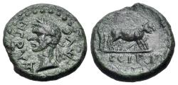 Ancient Coins - Nerva (AD 96-98). Mysia. Parium. Æ 18mm. NICE PORTRAIT ! RARE
