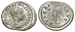 Ancient Coins - Severus Alexander (222-235) AR Denarius. Antioch mint. R/ LIBERALITAS