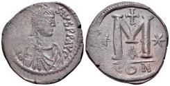 Ancient Coins - Anastasius I (491-518). Æ 40 Nummi. Constantinople, 498-518. R/ Large M