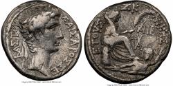 Ancient Coins - Antioch. Augustus (27 BC-AD 14). AR tetradrachm. Dated Actian Era Year 27 and Consular Year 12 (5/4 BC).