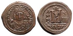Ancient Coins - Maurice Tiberius (582-602). Æ 40 Nummi - Antioch, year 14