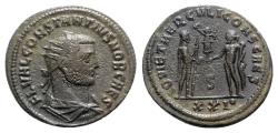 Ancient Coins - Constantius I (Caesar, 293-305). Radiate / Antoninianus - Antioch - R/ Jupiter