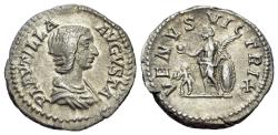 Ancient Coins - Plautilla (Augusta, 202-205). AR Denarius. Rome, 202-5. R/ VENUS