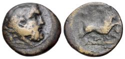 Ancient Coins - Bithynia, Herakleia Pontike (2nd-1st century BC). Æ 17mm. Head of Herakles  R/ LION