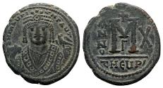 Eski Paralar - Maurice Tiberius (582-602).  Num 40 Nummi - Antakya, yıl 10