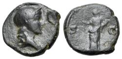 Ancient Coins - Anonymous, time of Domitian to Antoninus Pius (81-161). Æ Quadrans. R/ Aequitas
