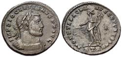 Ancient Coins - Diocletian (AD 284-305). Æ Follis. Treveri (Trier) mint. R/ MONETA