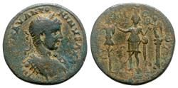 Ancient Coins - Elagabalus (218-222). Phoenicia, Tyre. Æ - R/ Astarte