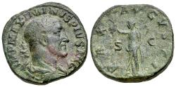 Ancient Coins - Philip I (AD 244-249). Æ Sestertius. Rome, AD 244. R/ PAX