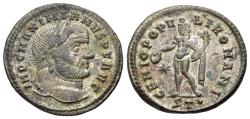 Ancient Coins - Diocletian (AD 284-305) BI Nummus - Follis.  Ticinum circa 298-299. R/ GENIO