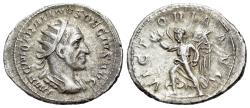 Ancient Coins - Trajan Decius (AD 249-251). AR Antoninianus. Rome. R/ VICTORY