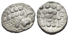 Ancient Coins - Celtic, Durotriges. Uninscribed. Circa 65-20 BC. BI Stater. Cranborne Chase type (Durotrigan E). Ex Geoff Cottam collection