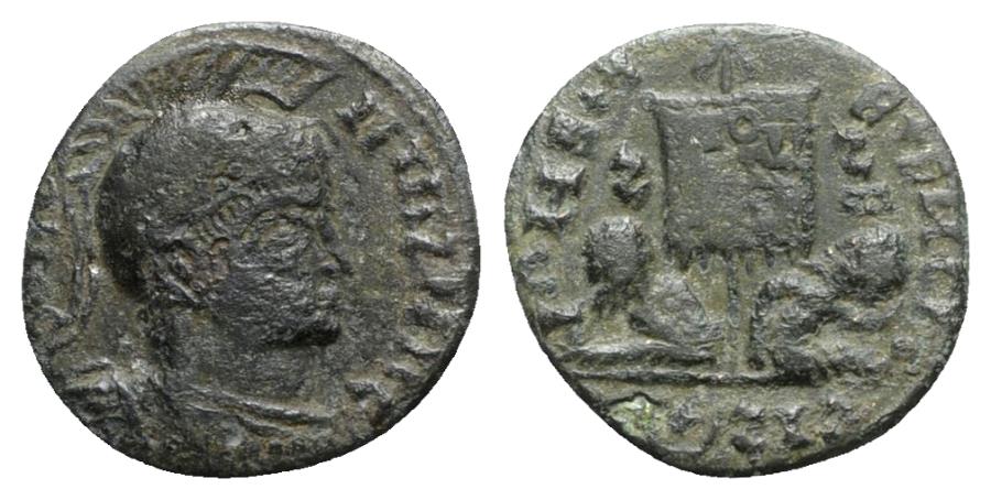 Ancient Coins - Barbaric issue, imitating Constantine I, c. 4th-5th century. Æ 17.5mm