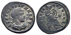 Ancient Coins - Licinius II (Caesar, 317-324). AE Follis. Rome. R/ ROMAE AETERNAE EX Dr. Lars Ramskold Collection