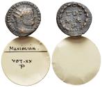 Ancient Coins - Maximianus Herculius (286-305). Æ Fractional radiate. Rome. R/ VOT XX P