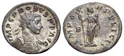 Ancient Coins - Probus (AD 276-282). BI Antoninianus. Lugdunum mint, Struck A.D. 281-282. R/ FELICITAS