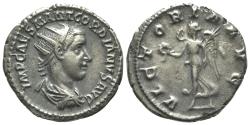 Ancient Coins - Gordian III (238-244). AR Antoninianus. Rome, AD 238. R/ VICTORY