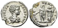 Ancient Coins - Geta (Caesar, AD 198-209). AR Denarius. Rome, 200-5. EXTREMELY FINE