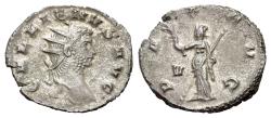Ancient Coins - Gallienus (253 - 268 AD). BI Antoninianus. Rome mint.  R/  PAX