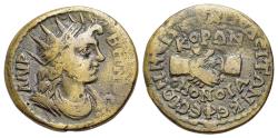 Ancient Coins - PHRYGIA. Hierapolis. Pseudo-autonomous. Time of Philip I 'the Arab' (244-249). Æ 23mm Homonoia issue with Ephesus.