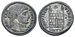 Ancient Coins - Constantine I (AD 307/10-337). Æ Nummus. Thessalonica. R/ CAMPGATE