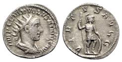 Ancient Coins - Volusian (251-253). AR Antoninianus - Rome - R/ Virtus