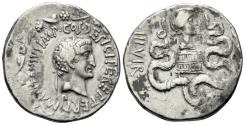 Ancient Coins - Marc Antony (Marcus Antonius, circa 39 BC) AR Cistophoric tetradrachm of Ephesus, Ionia.