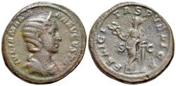 Ancient Coins - Julia Mamaea (Augusta, 222-235). Æ As. Rome, AD 228. R/ FELICITAS