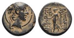 Ancient Coins - Seleukid Kings, Antiochos X (c. 94-88 BC). Æ 16mm. Antioch. R/ NIKE RARE