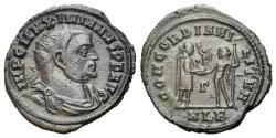 Ancient Coins - Maximianus (AD 286-305). Æ Radiate. Alexandria, 305-6.