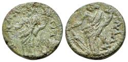 Ancient Coins - Uncertain mint in Asia Minor, c. 2nd-3rd century AD. Æ (16mm, 3.78g, 6h). Tyche standing  R/ Tyche standing