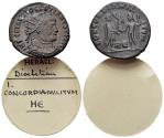 Ancient Coins - Diocletian (AD 284-305). Æ Radiate Fraction. Heraclea mint, 5th officina. Struck AD 295-6.