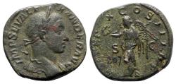 Ancient Coins - Severus Alexander (222-235). Æ Sestertius - Rome - R/ Victory