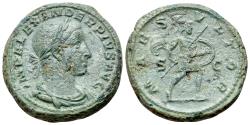 Ancient Coins - Severus Alexander (AD 222-235). Æ As. Rome, 231-5. R/ MARS
