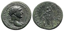 Ancient Coins - Trajan (98-117). Æ Dupondius - Rome - R/ Ceres